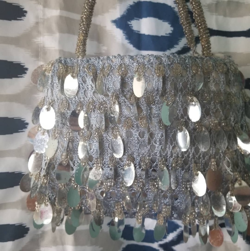 Mini sequined bag